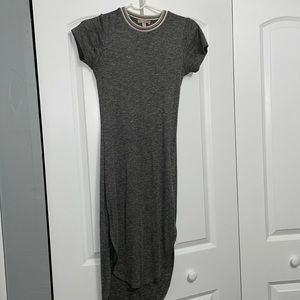 Gray midi dress